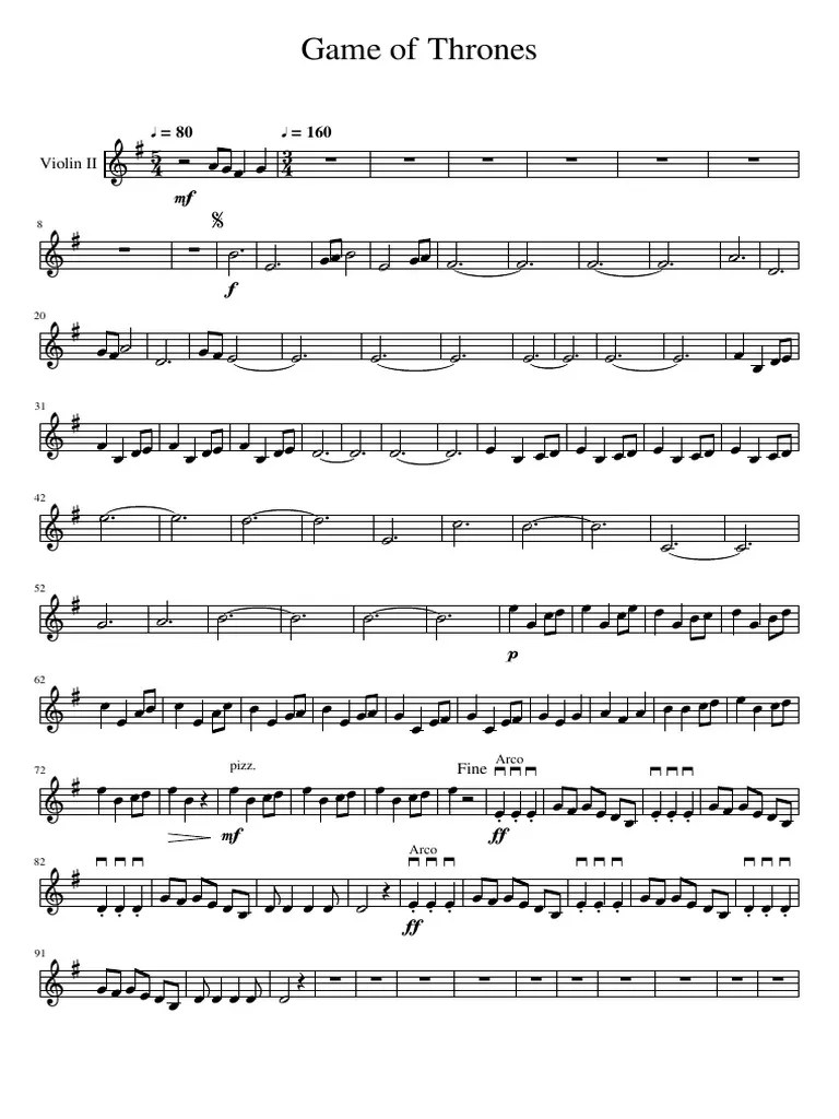 Game_of_Thrones_String_Quartets violino 2 PDF