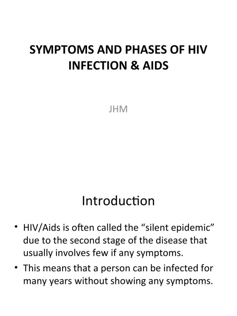 5) Week 5. JH Phases of Hiv Aids PDF Hiv/Aids Infection