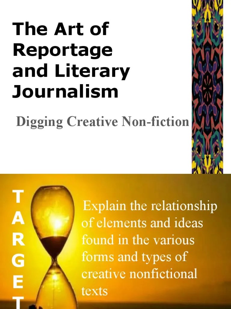The Art of Reportage and Literary Journalism PDF Journalism