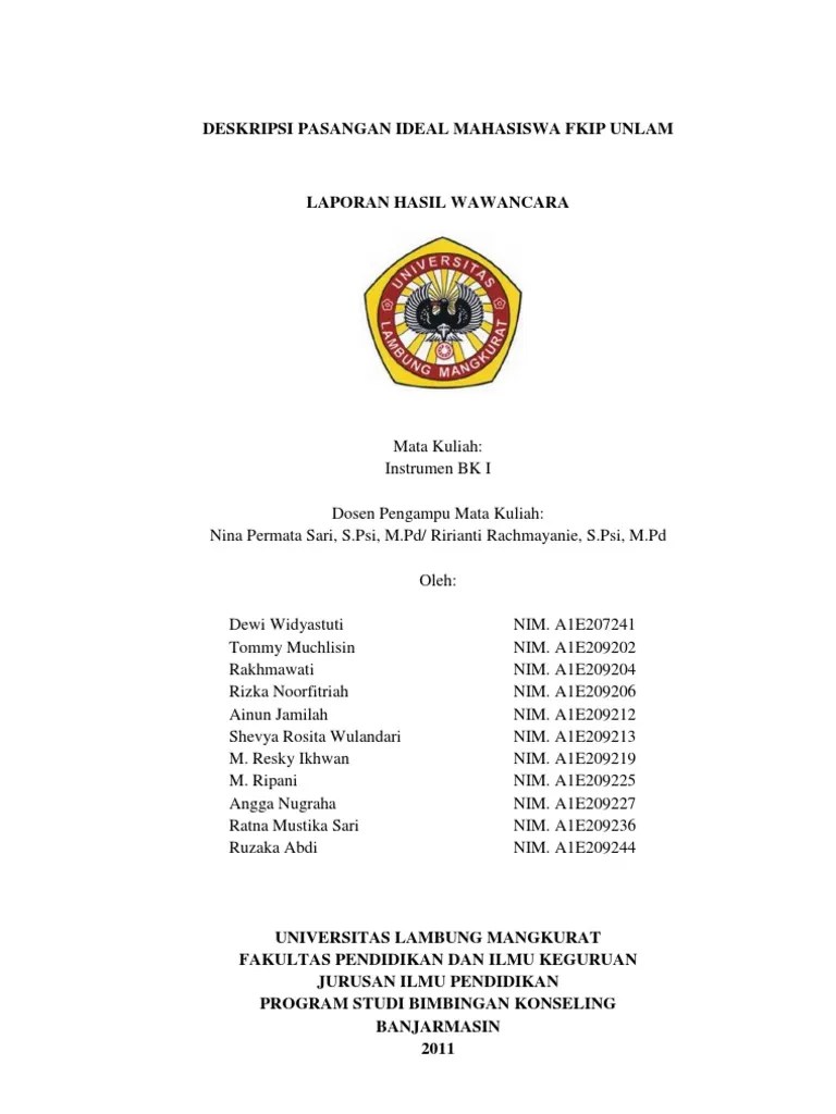 Contoh Laporan Hasil Wawancara Dalam Bentuk Narasi - Barisan Contoh