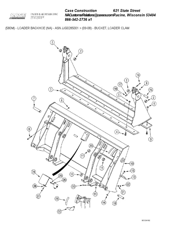 (0908) Bucket, Loader Clam PDF Loader (Equipment) Equipment