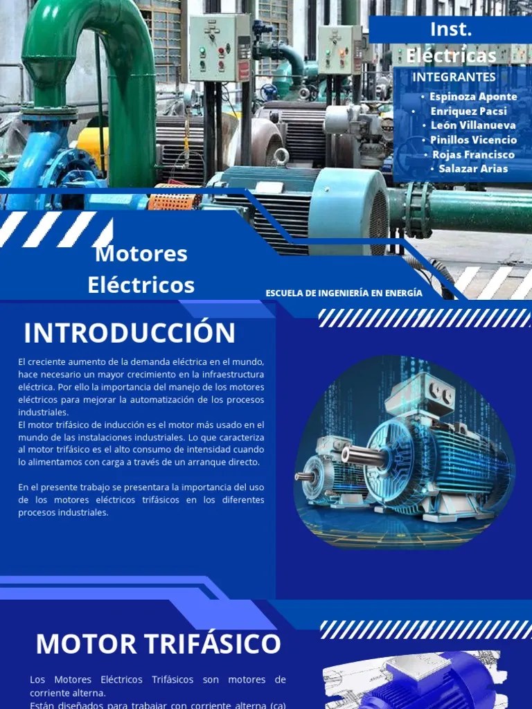 Motores Electricos Trifasicos | PDF | Motor eléctrico | Corriente eléctrica