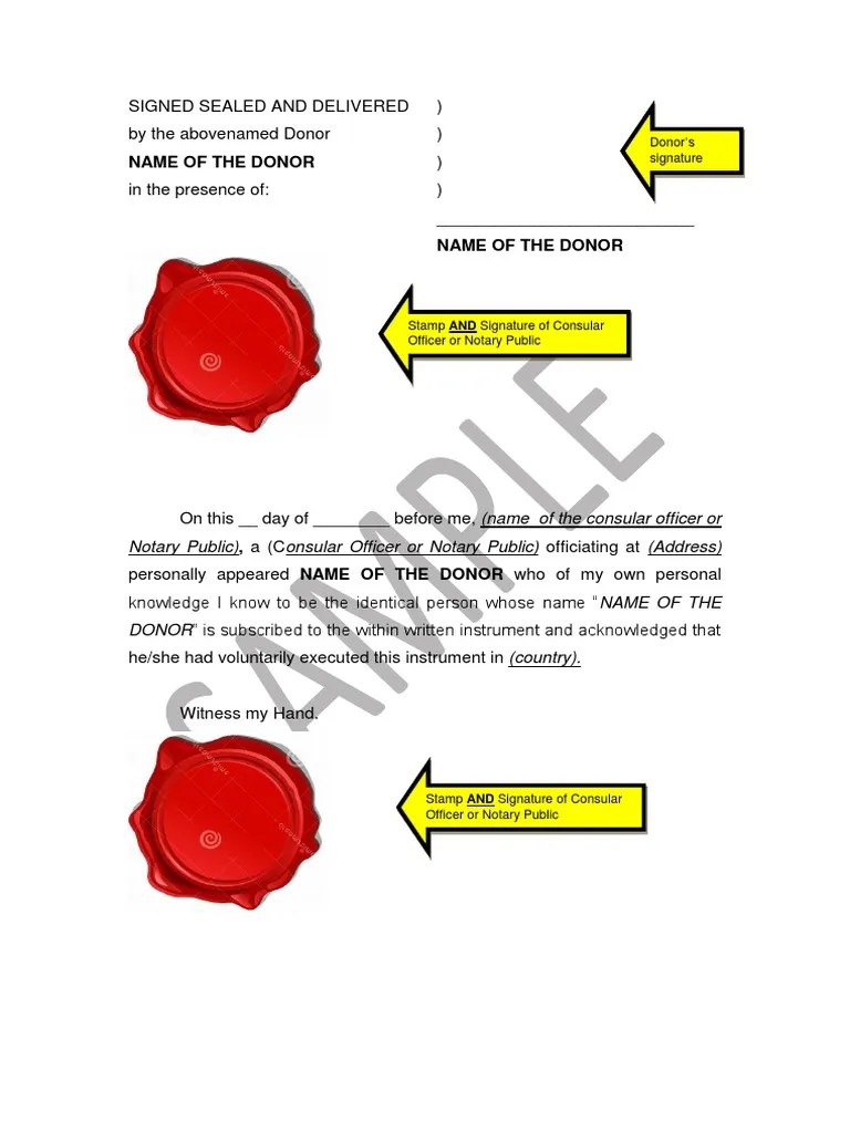 POA Sample Signing Page (Overseas) PDF