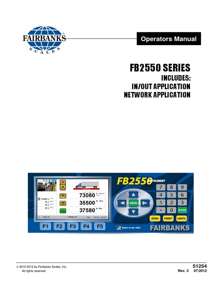 FB 2550 Manual | PDF | Computer Network | Databases