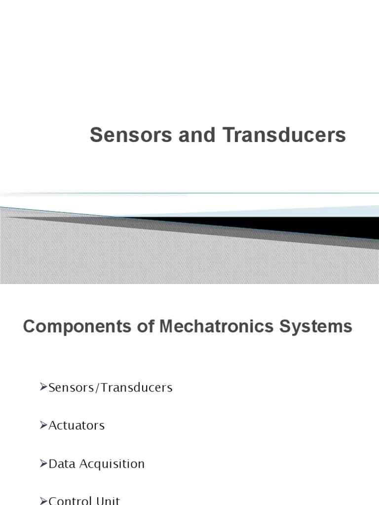 Sensors and Transducers PDF Sensor Linearity