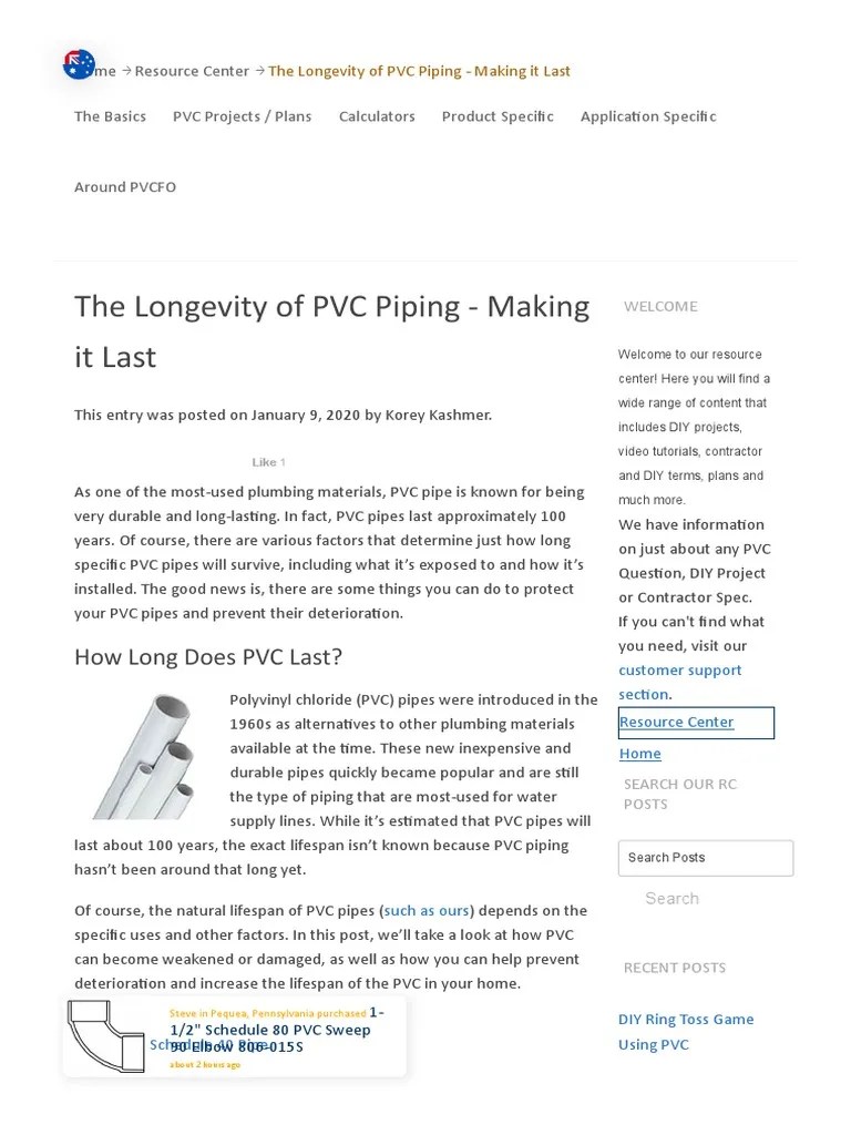 The Longevity of PVC Piping How Long Does It Last Download Free PDF