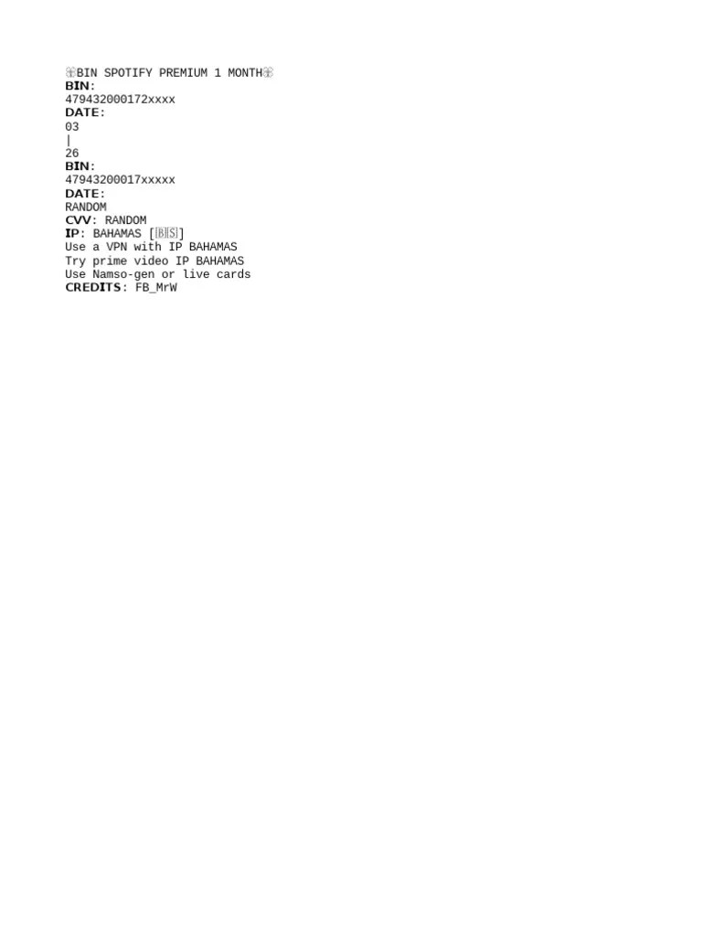 ?bin Spotify Premium 1 Month? PDF