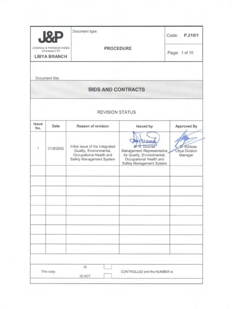 P.210 Rev.01 | PDF | Business