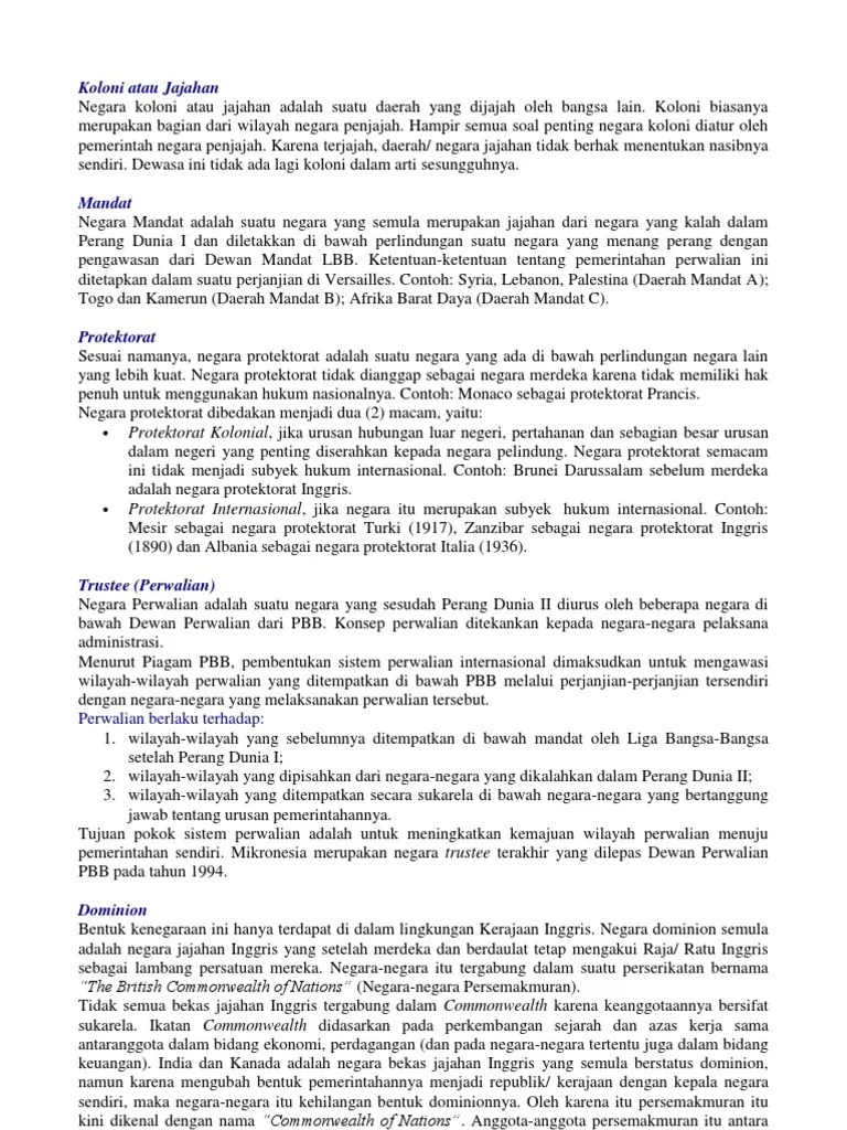 Koloni Atau Jajahan | PDF