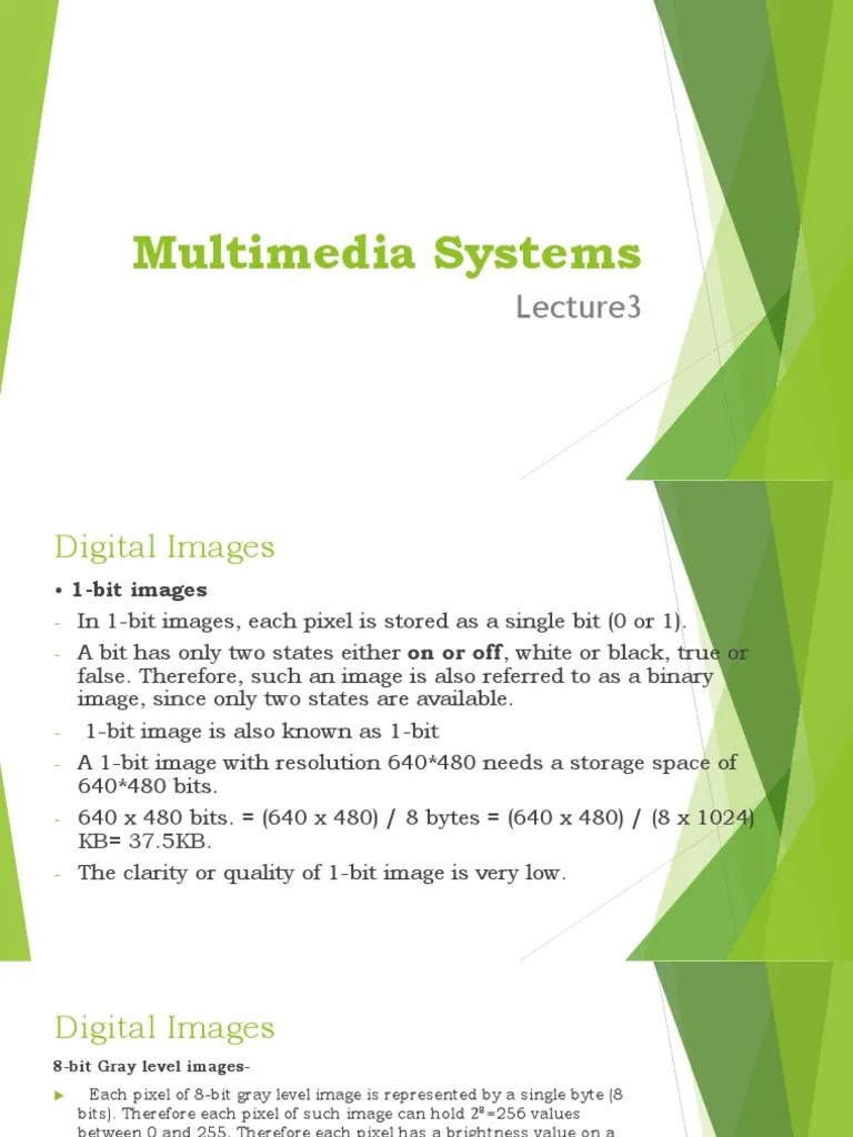 Multimedia SystemsL3 PDF File Format Film And Video Technology