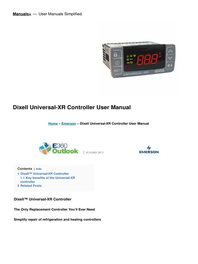 Dixell Universal XR Controller Manual PDF Power Supply Computing