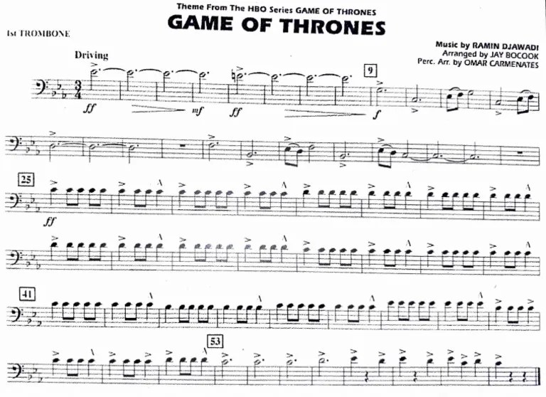 Game of Thrones Trombone 1 PDF