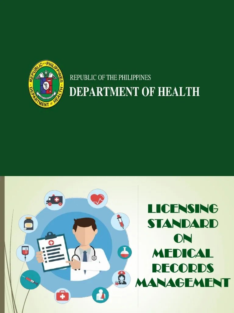 DOHLicensing Standards On Medical Records PDF Hospital Medical Record