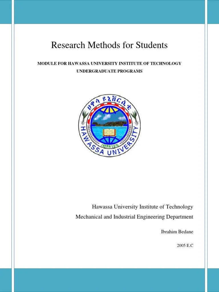 Research Methodology Module PDF Scientific Method Methodology