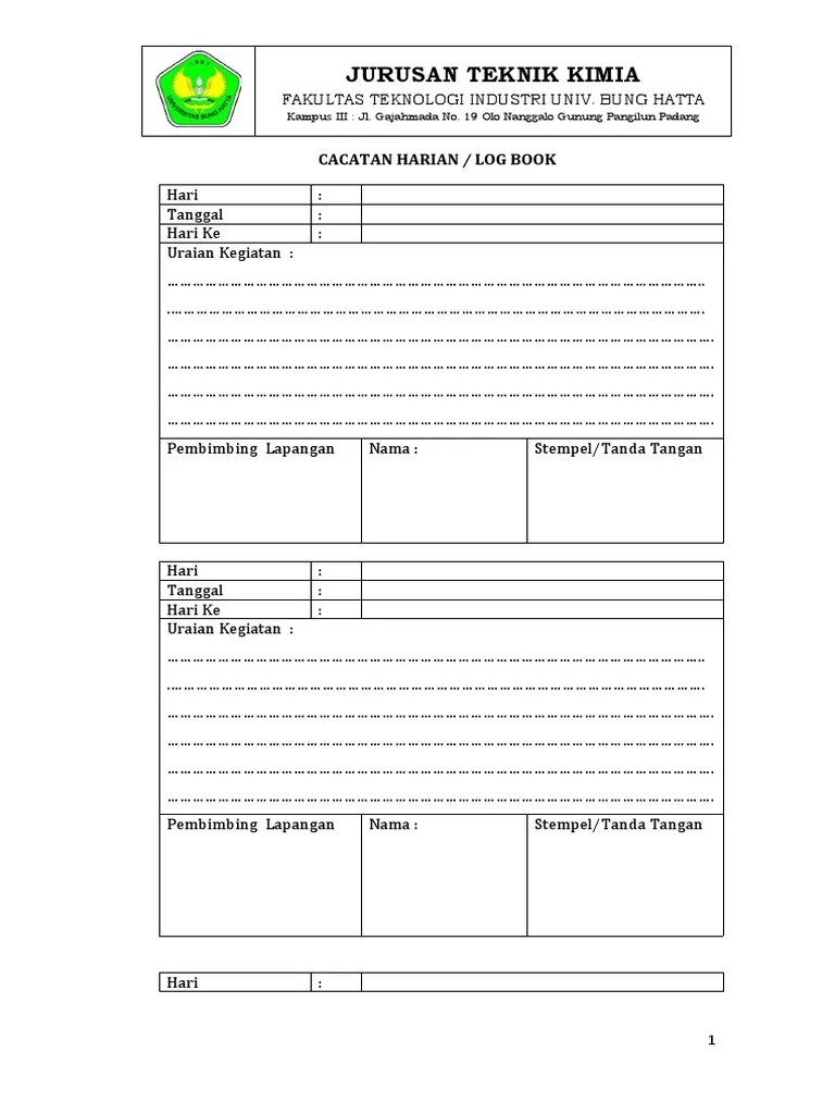 Log Book PDF