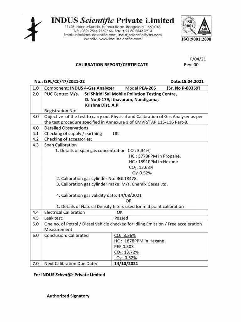 Murali Calibration Report PDF