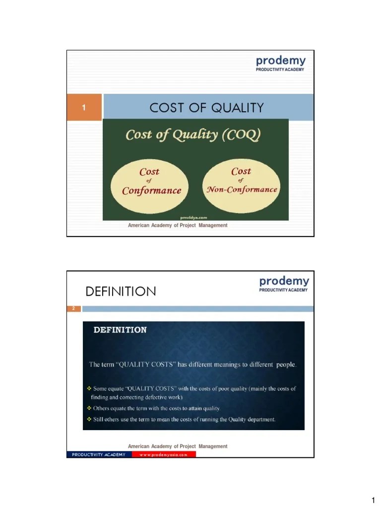 (4)Cost of Quality PDF