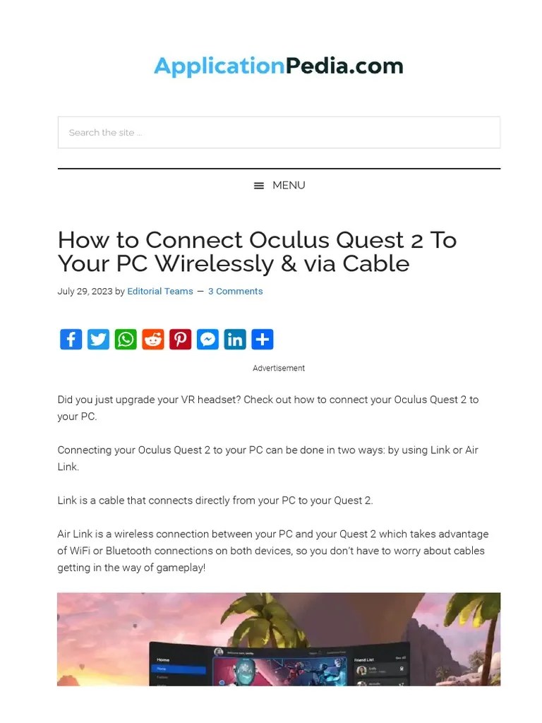 Applicationpedia How to Connect Oculus Quest 2 PDF