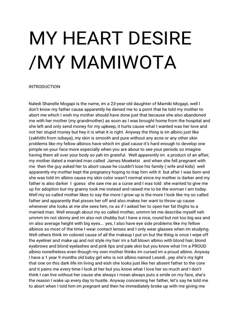 My Heart Desire My Mamiwota PDF