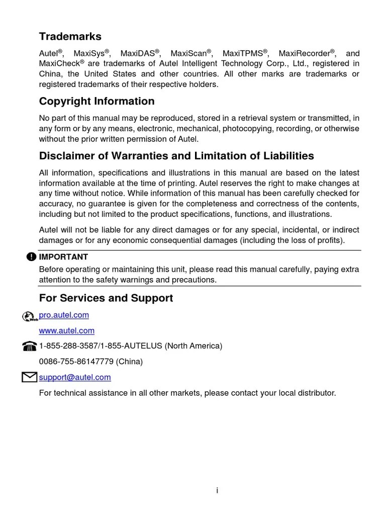MaxiSys MS906 Pro-TS User Manual | PDF | Tablet Computer | Power Supply