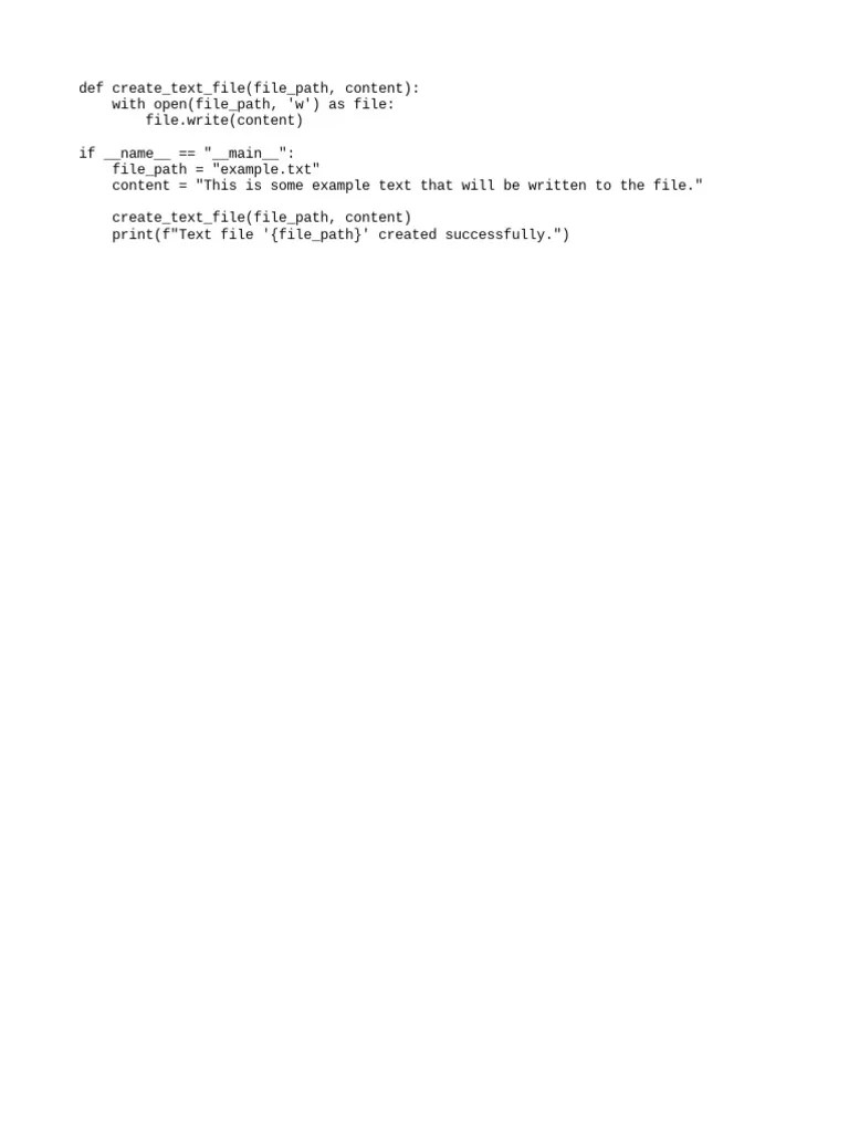 Create Text File Python PDF