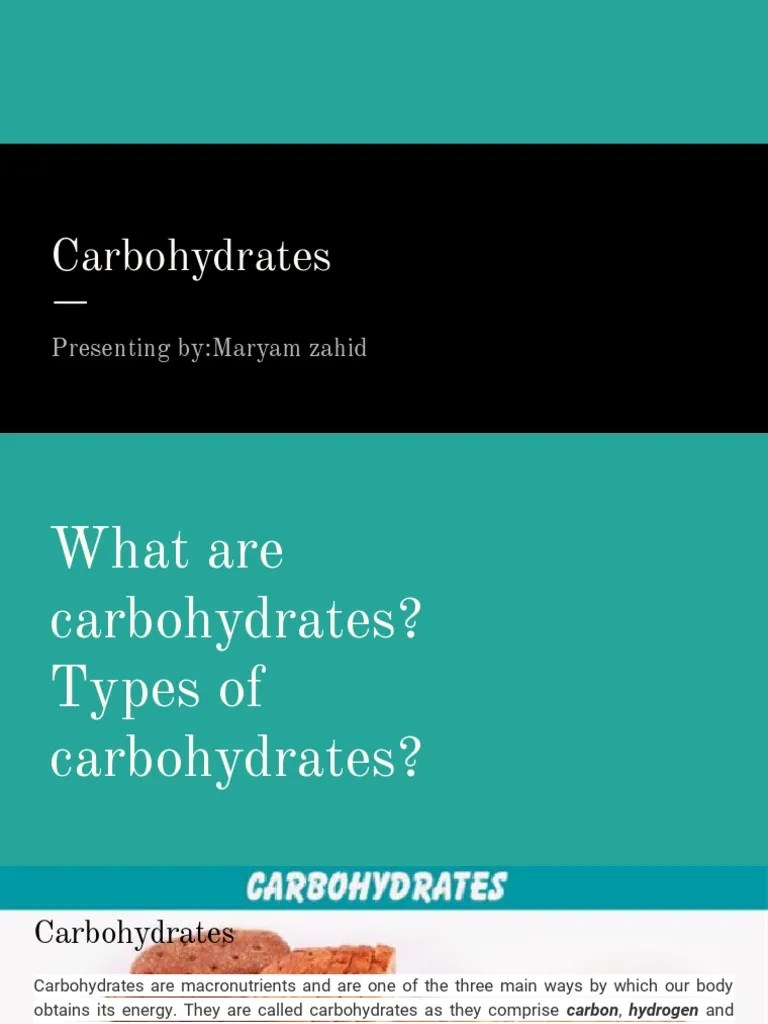 Carbohydrates PDF Carbohydrates Glucose