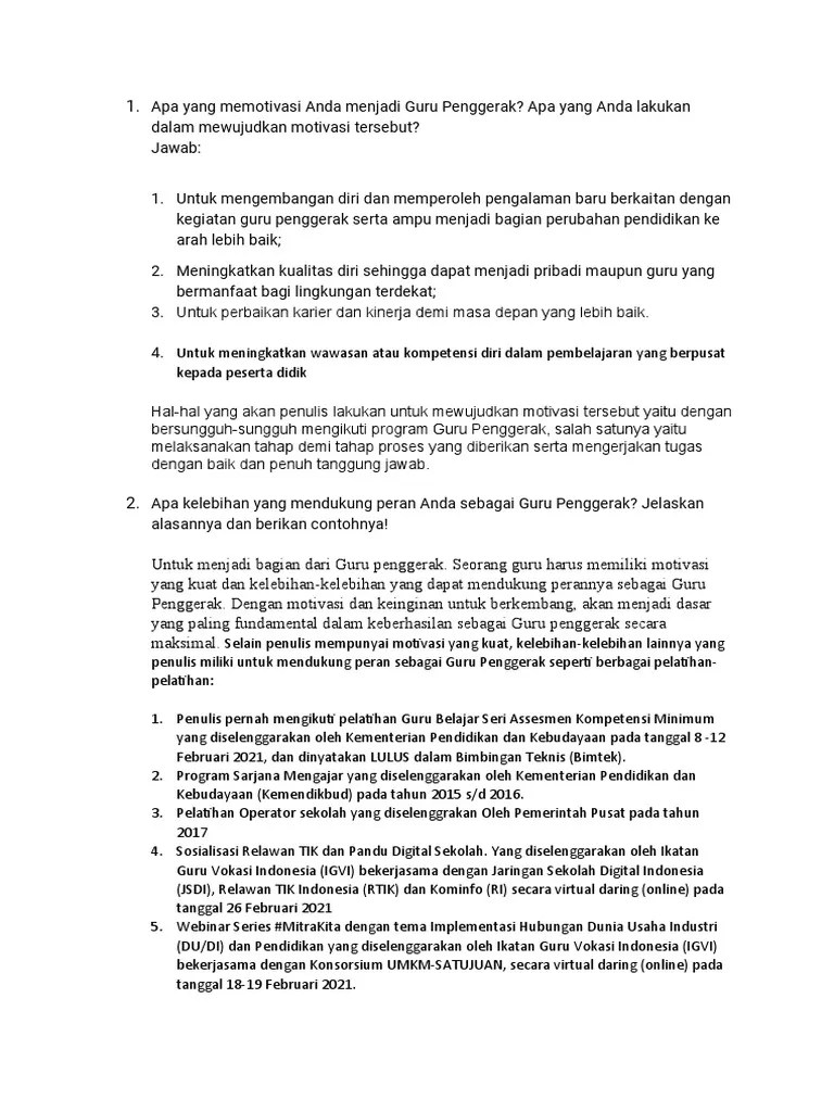 Essay Guru Penggerak PDF