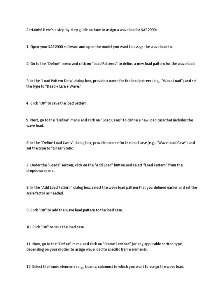 Wave Load | PDF