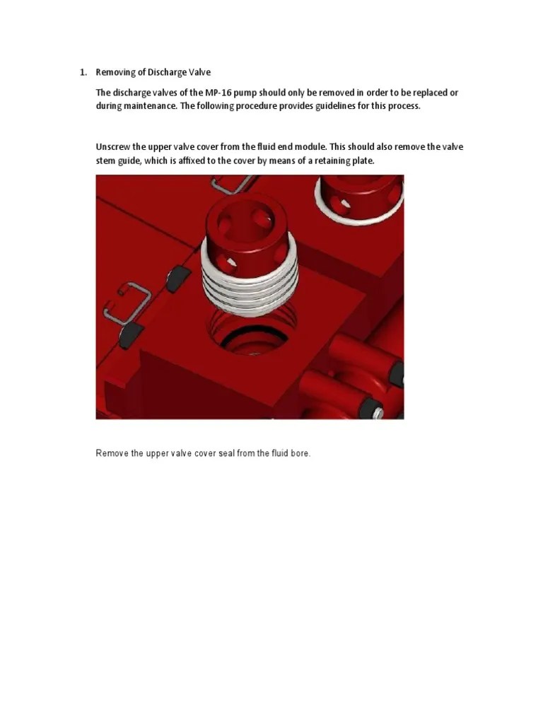Repair Step For Mud Pump Module | PDF