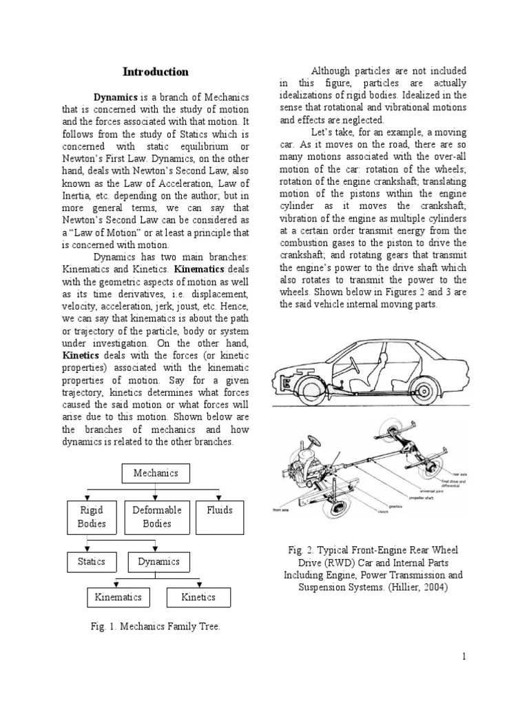 ENS162 Intro and Rectilinear Motion PDF