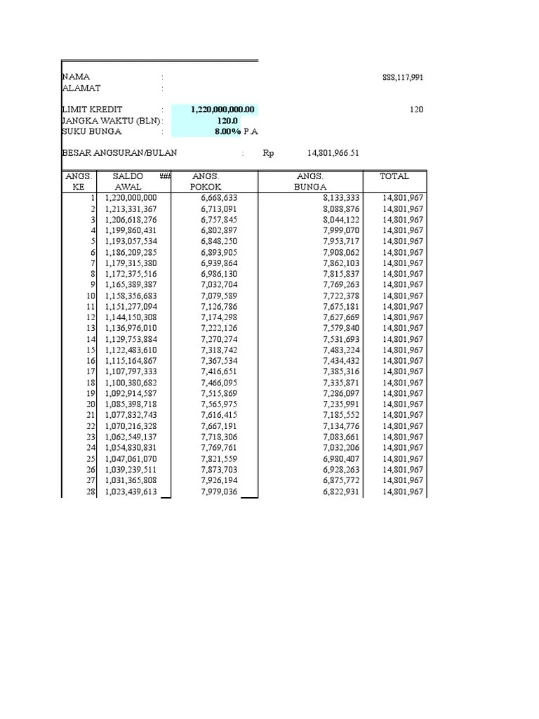 Simulasi KPR Rumah PDF