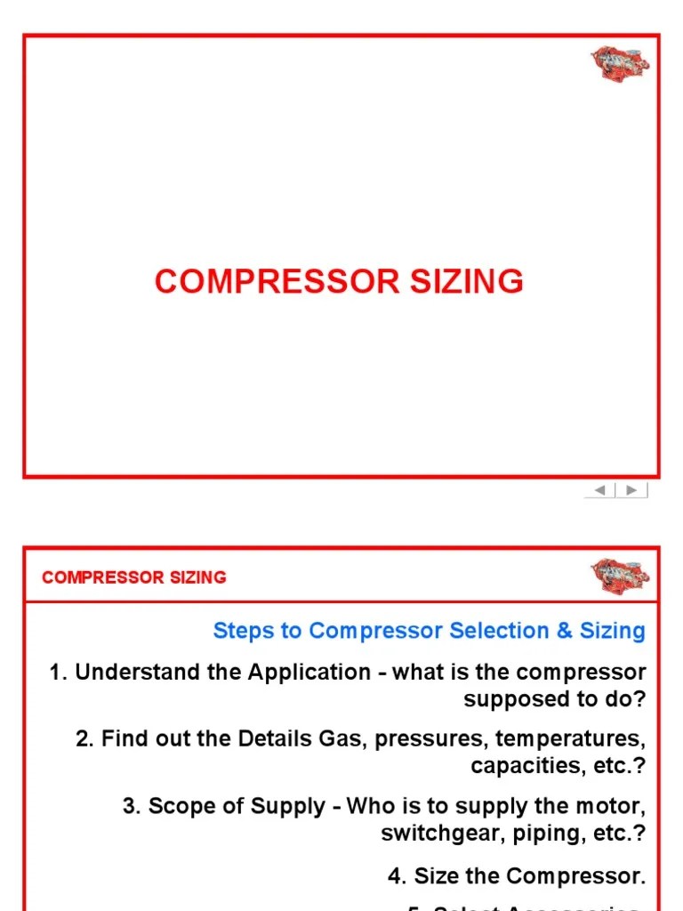 Compressor Sizing PDF