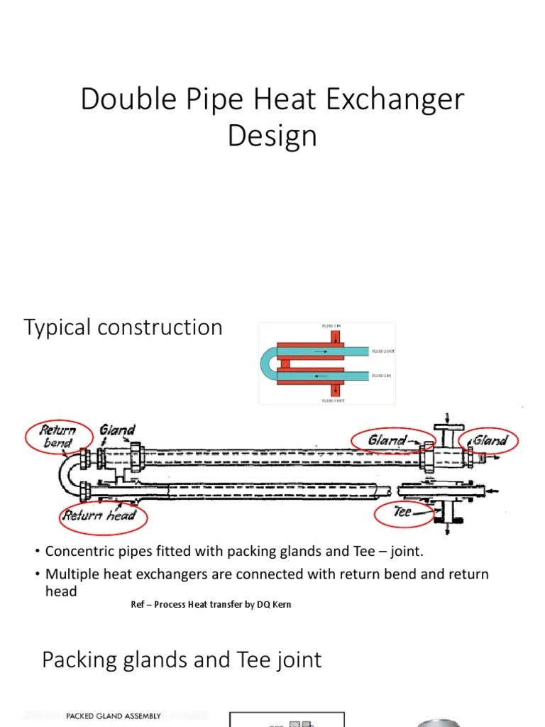 Double Pipe Heat Exchanger Design Class Notes PDF