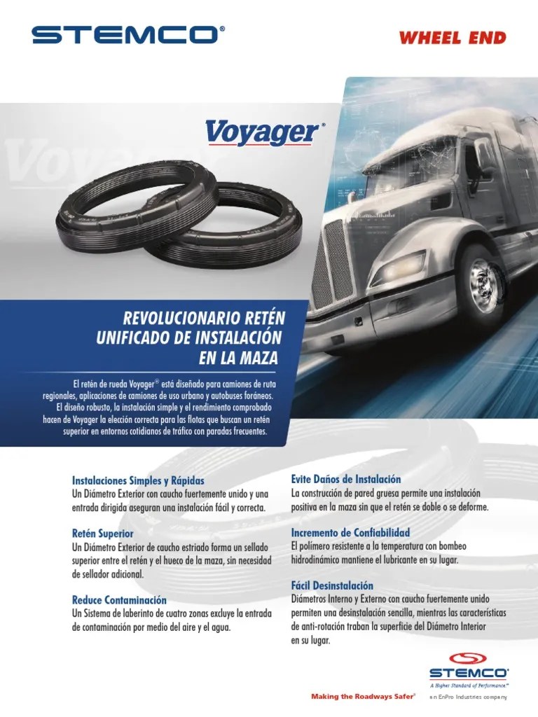 STEMCO VoyagerVolantes SPN PDF Vehículos Materiales