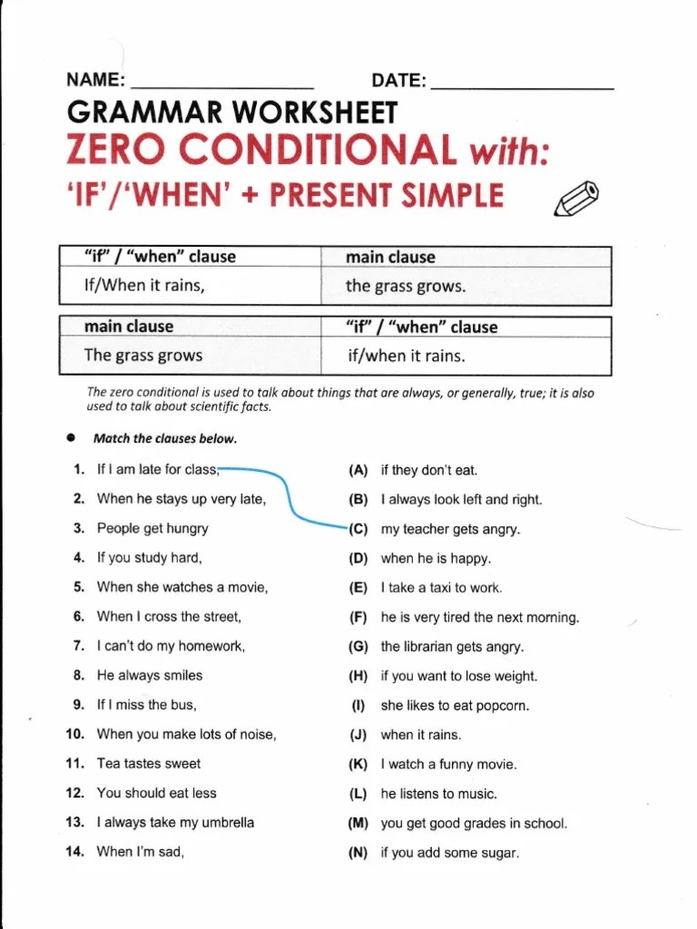 Conditionals Homework | PDF