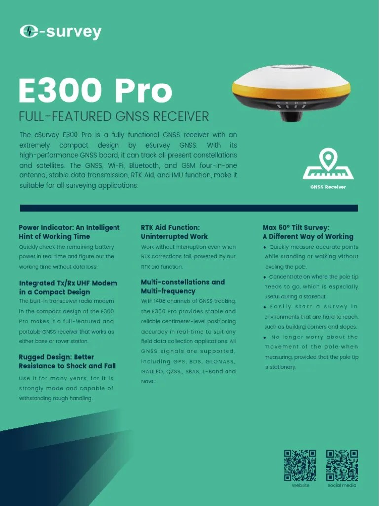 E300 Pro Datasheet-V3.1-ENG | PDF | Surveying | Electrical Engineering
