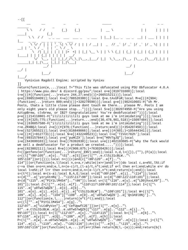 Ragdoll Engine GUI PDF
