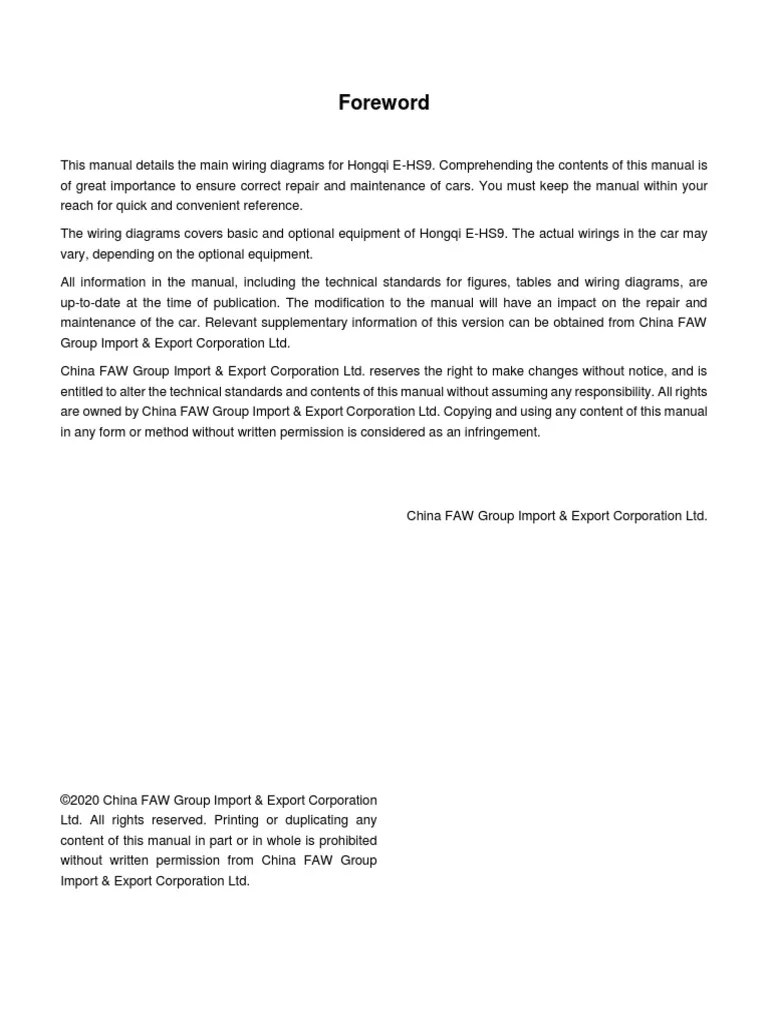 E-HS9 - Electrical Wiring Diagram | PDF