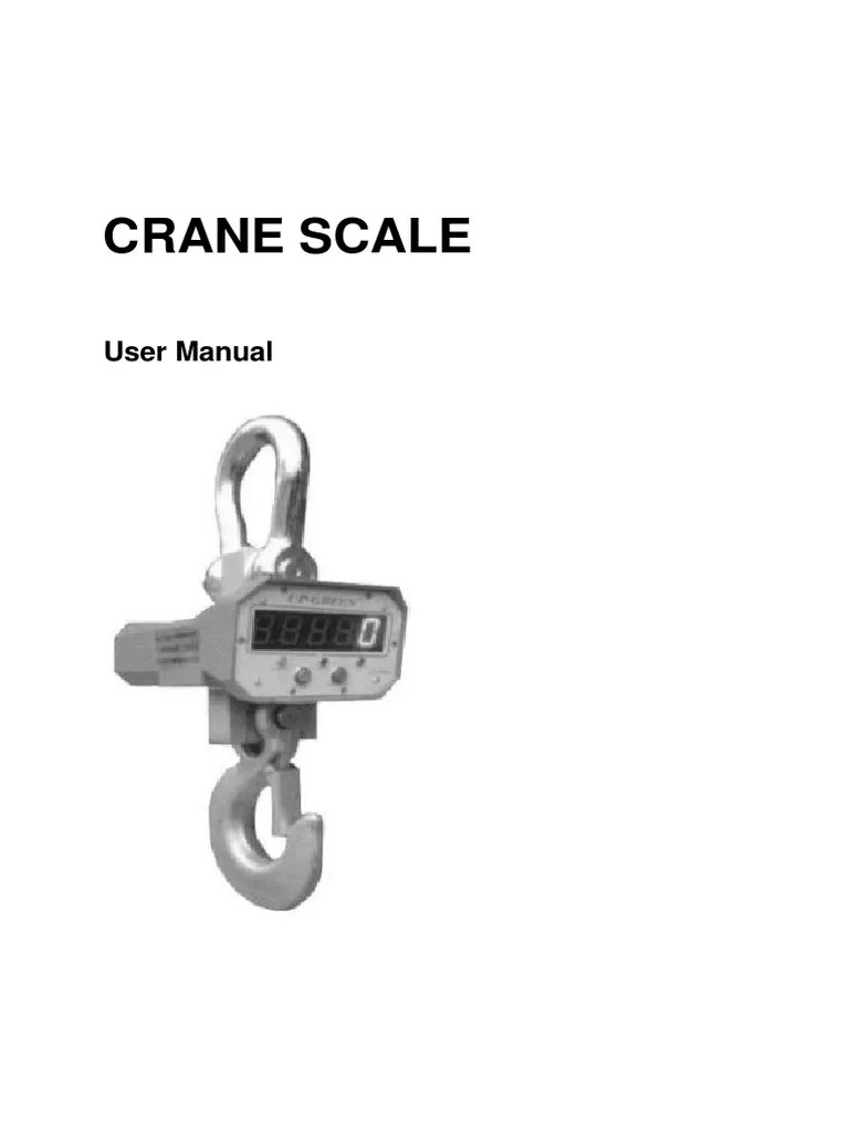 Crane Scale Manual PDF