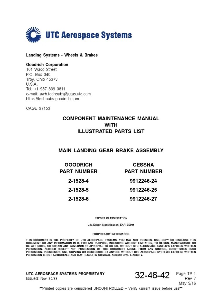 Component Maintenance Manual With Illustrated Parts List Landing