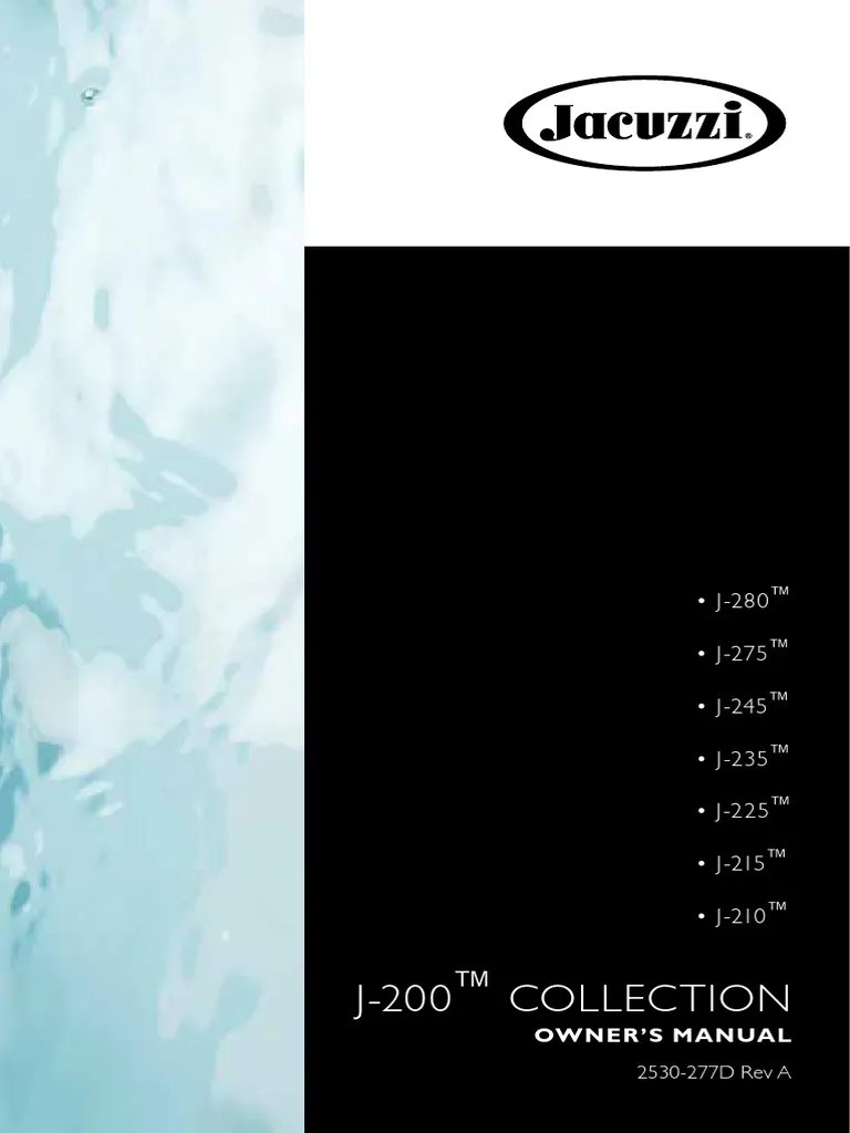 Jacuzzi PDF Mains Electricity Electrical Engineering