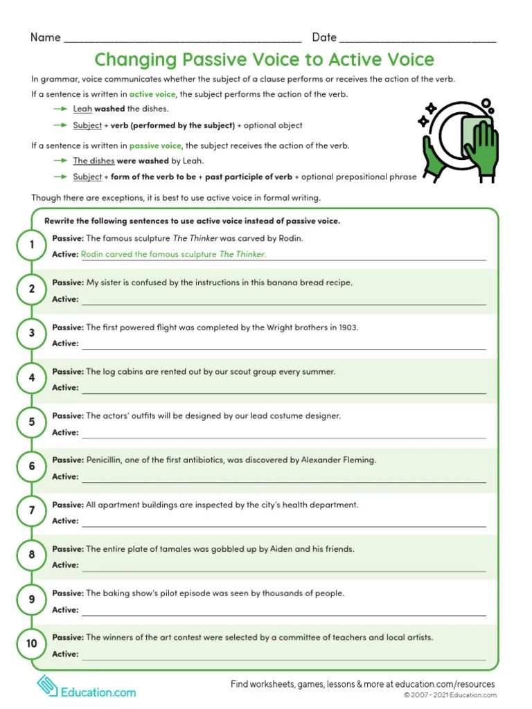 Active vs Passive Voice Guide | PDF