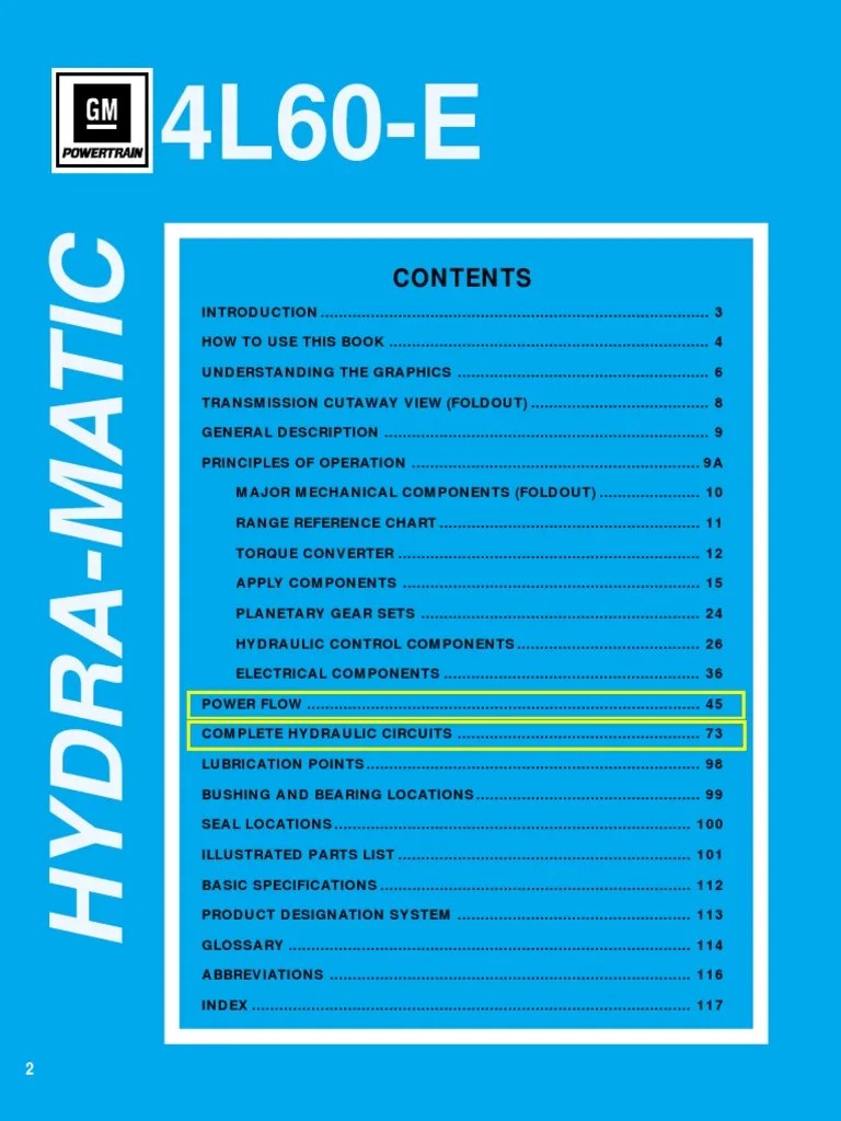4l60e Service Manual | PDF