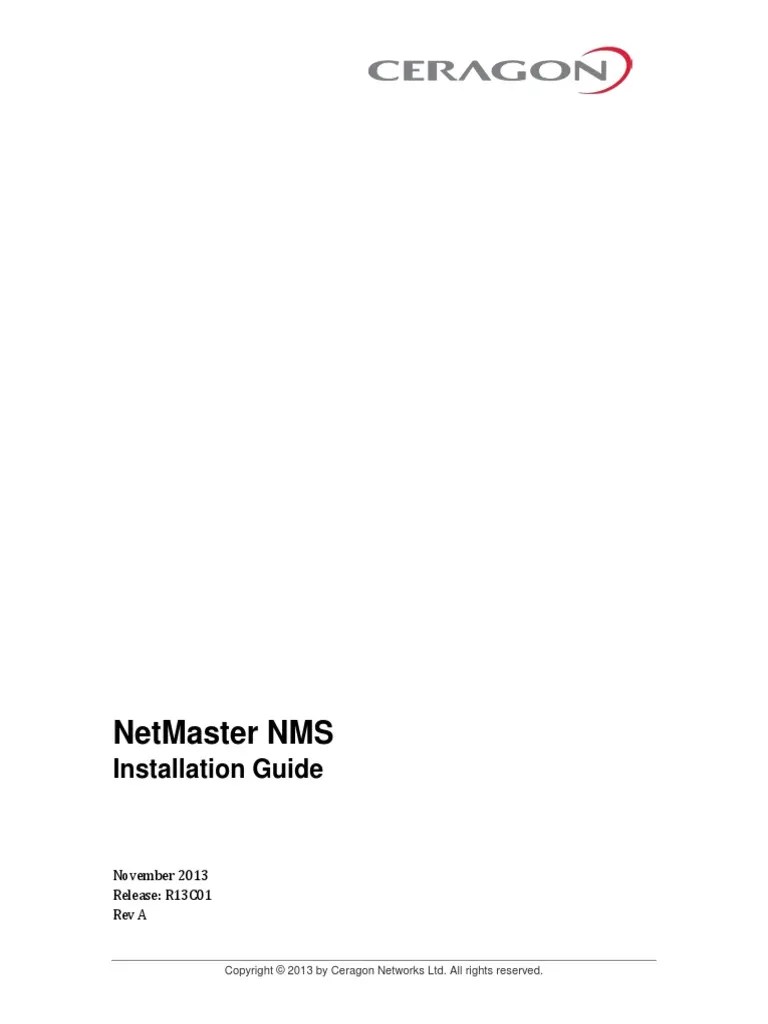 NetMaster Installation Guide PDF
