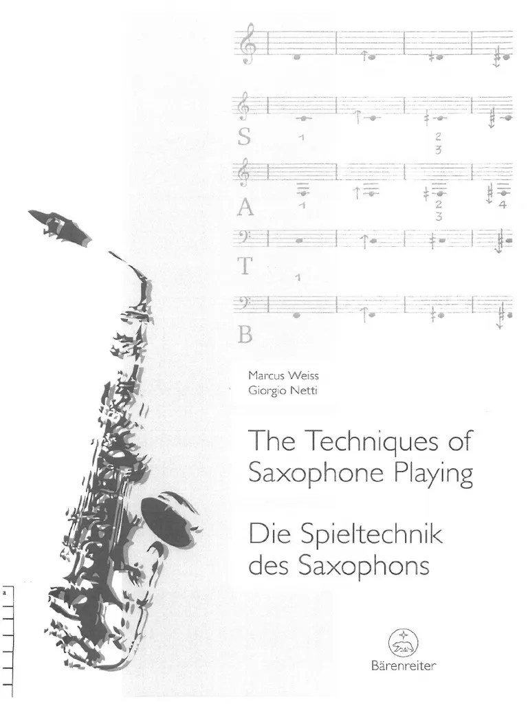 The technique of saxophone playing PDF