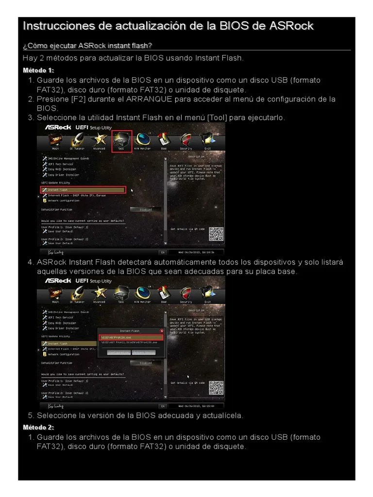 ASRock - BIOS Upgrade Instruction Guide | PDF