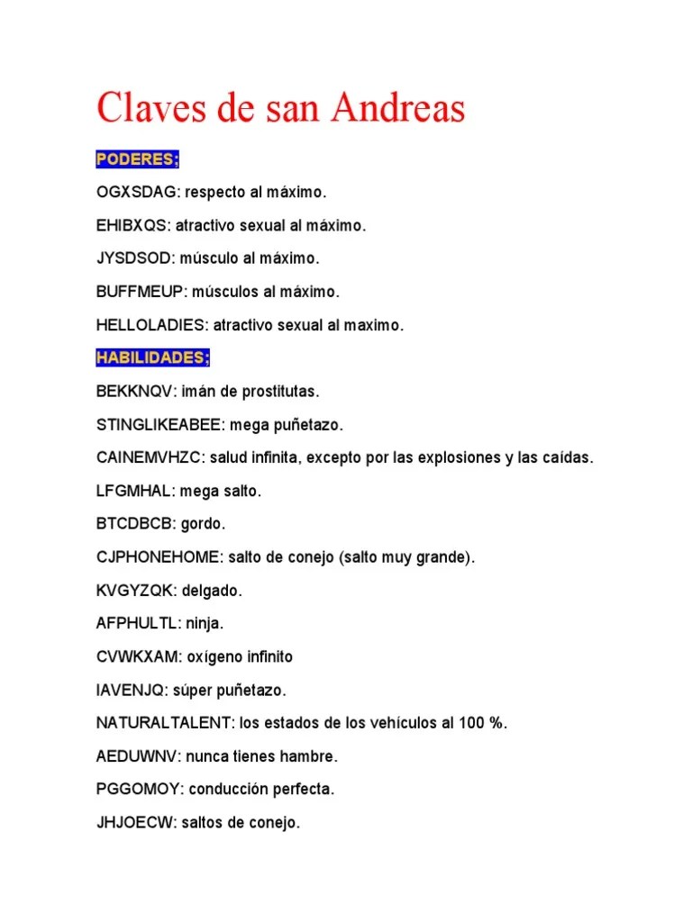 Claves de san Andreas PDF