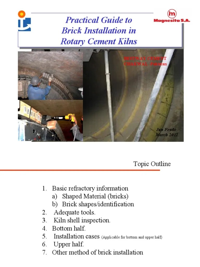 1Practical Guideline for Brick InstallationCement Rot. Kiln PDF