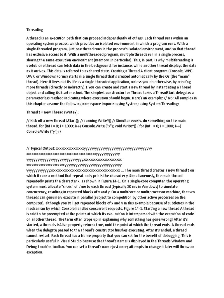 Threading c PDF