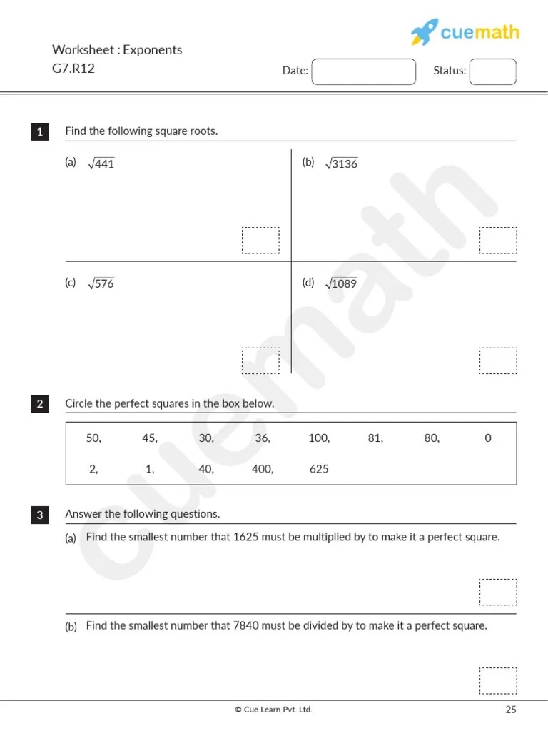 7thgrademathworksheetpowersandexponents PDF